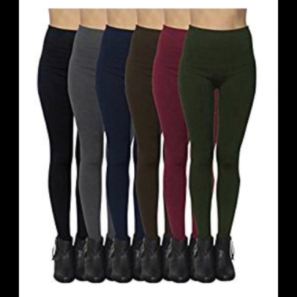 Fleece Lined Leggings - OS in several colors